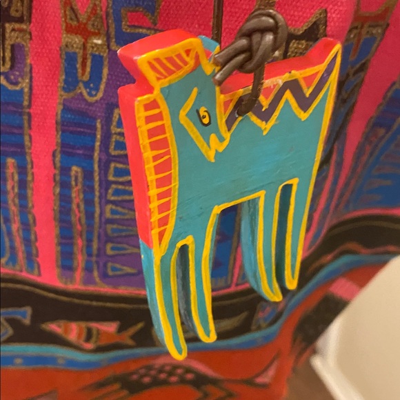 Laurel Burch Colorful Patterned Tote Bag - Picture 9 of 9